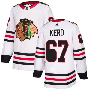 Men's Tanner Kero Chicago Blackhawks Authentic Jersey - White