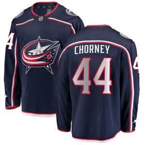 Men's Taylor Chorney Columbus Blue Jackets Breakaway Home Jersey - Navy