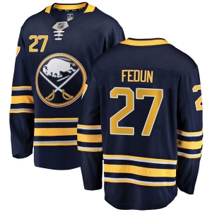 Men's Taylor Fedun Buffalo Sabres Breakaway Home Jersey - Navy Blue