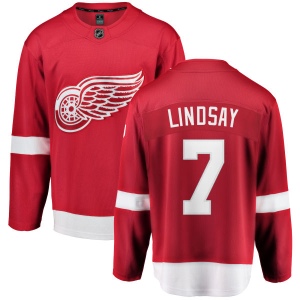 Men's Ted Lindsay Detroit Red Wings Home Breakaway Jersey - Red