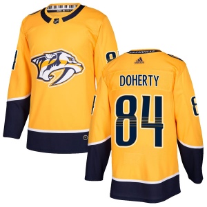 Men's Teddy Doherty Nashville Predators Authentic Home Jersey - Gold