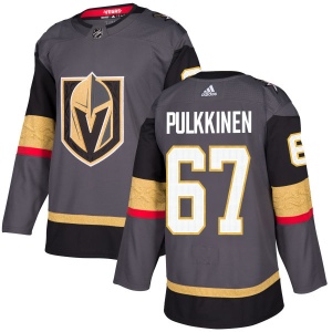 Men's Teemu Pulkkinen Vegas Golden Knights Authentic Gray Jersey - Gold