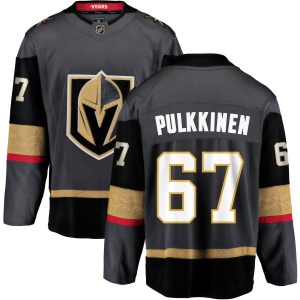 Men's Teemu Pulkkinen Vegas Golden Knights Black Home Breakaway Jersey - Gold