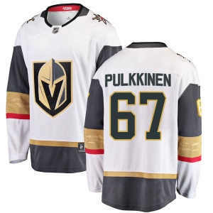 Men's Teemu Pulkkinen Vegas Golden Knights Breakaway White Away Jersey - Gold