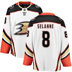 Men's Teemu Selanne Anaheim Ducks Authentic Away Jersey - White