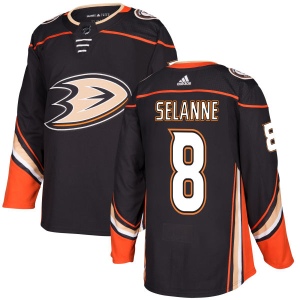 Men's Teemu Selanne Anaheim Ducks Authentic Jersey - Black