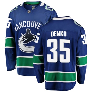 Men's Thatcher Demko Vancouver Canucks Breakaway Home Jersey - Blue