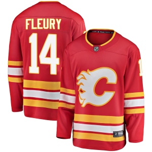 Men's Theoren Fleury Calgary Flames Breakaway Alternate Jersey - Red