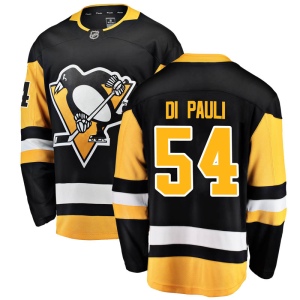 Men's Thomas Di Pauli Pittsburgh Penguins Breakaway Home Jersey - Black