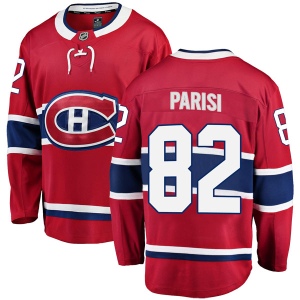 Men's Thomas Parisi Montreal Canadiens Breakaway Home Jersey - Red