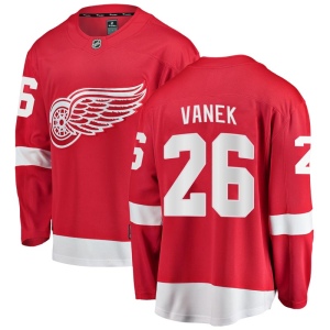 Men's Thomas Vanek Detroit Red Wings Breakaway Home Jersey - Red