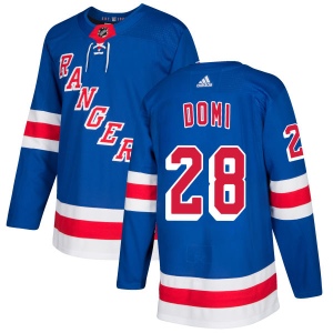 Men's Tie Domi New York Rangers Authentic Jersey - Royal