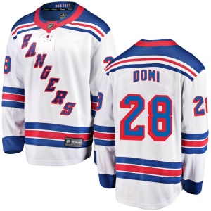 Men's Tie Domi New York Rangers Breakaway Away Jersey - White