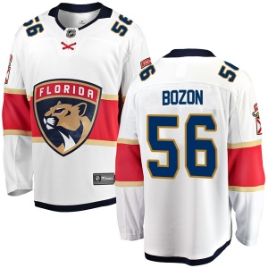 Men's Tim Bozon Florida Panthers Breakaway Away Jersey - White