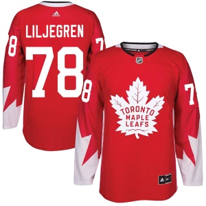 Men's Timothy Liljegren Toronto Maple Leafs Authentic Alternate Jersey - Red