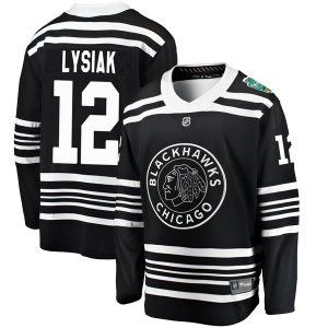 Men's Tom Lysiak Chicago Blackhawks 2019 Winter Classic Breakaway Jersey - Black