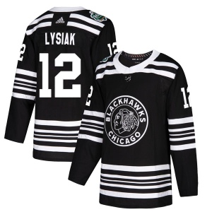 Men's Tom Lysiak Chicago Blackhawks Authentic 2019 Winter Classic Jersey - Black