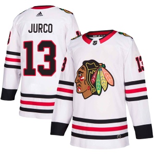 Men's Tomas Jurco Chicago Blackhawks Authentic Away Jersey - White