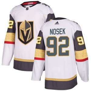 Men's Tomas Nosek Vegas Golden Knights Authentic White Away Jersey - Gold