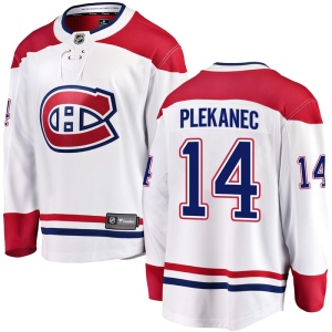 Men's Tomas Plekanec Montreal Canadiens Breakaway Away Jersey - White