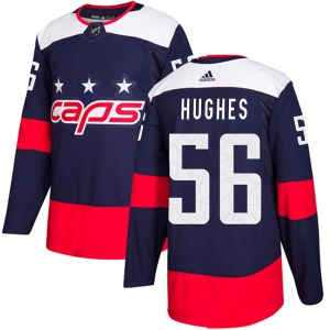 Men's Tommy Hughes Washington Capitals Authentic 2018 Stadium Series Jersey - Navy Blue