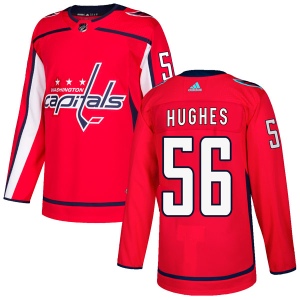 Men's Tommy Hughes Washington Capitals Authentic Home Jersey - Red