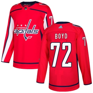 Men's Travis Boyd Washington Capitals Authentic Home Jersey - Red