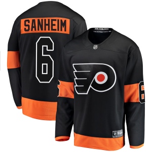 Men's Travis Sanheim Philadelphia Flyers Breakaway Alternate Jersey - Black