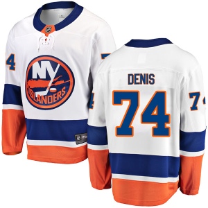 Men's Travis St. Denis New York Islanders Breakaway Away Jersey - White