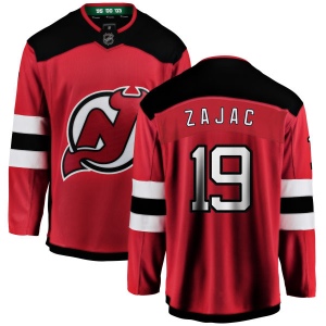 Men's Travis Zajac New Jersey Devils Home Breakaway Jersey - Red