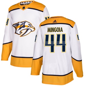 Men's Trevor Mingoia Nashville Predators Authentic Away Jersey - White