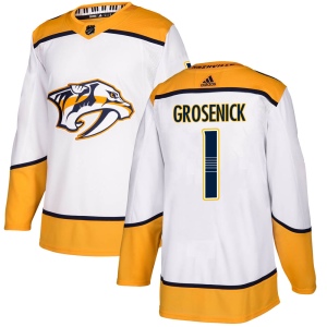 Men's Troy Grosenick Nashville Predators Authentic Away Jersey - White