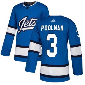 Men's Tucker Poolman Winnipeg Jets Authentic Alternate Jersey - Blue