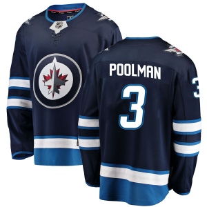 Men's Tucker Poolman Winnipeg Jets Breakaway Home Jersey - Blue