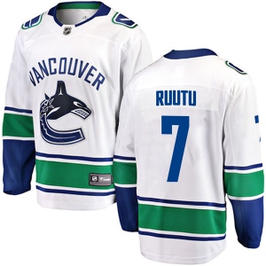 Men's Tuomo Ruutu Vancouver Canucks Breakaway Away Jersey - White