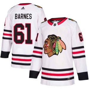 Men's Tyler Barnes Chicago Blackhawks Authentic Away Jersey - White