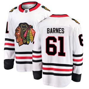 Men's Tyler Barnes Chicago Blackhawks Breakaway Away Jersey - White