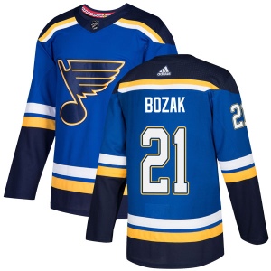 Men's Tyler Bozak St. Louis Blues Authentic Home Jersey - Blue