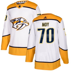 Men's Tyler Moy Nashville Predators Authentic Away Jersey - White