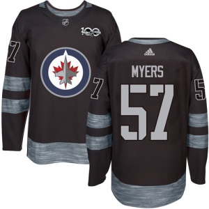 Men's Tyler Myers Winnipeg Jets Authentic 1917-2017 100th Anniversary Jersey - Black