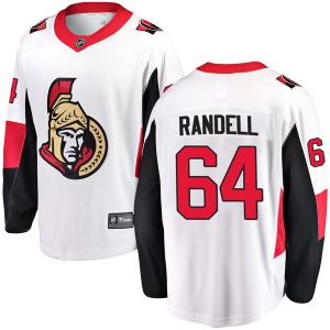 Men's Tyler Randell Ottawa Senators Breakaway Away Jersey - White