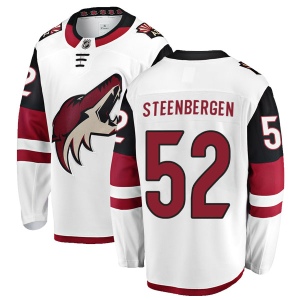 Men's Tyler Steenbergen Arizona Coyotes Authentic Away Jersey - White