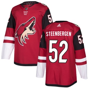 Men's Tyler Steenbergen Arizona Coyotes Authentic Maroon Home Jersey