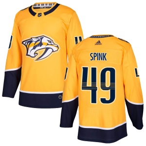 Men's Tylor Spink Nashville Predators Authentic Home Jersey - Gold