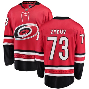 Men's Valentin Zykov Carolina Hurricanes Breakaway Home Jersey - Red