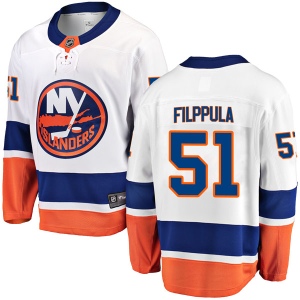 Men's Valtteri Filppula New York Islanders Breakaway Away Jersey - White