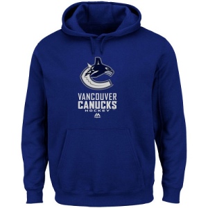 Men's Vancouver Canucks Critical Victory VIII Fleece Hoodie - - Blue