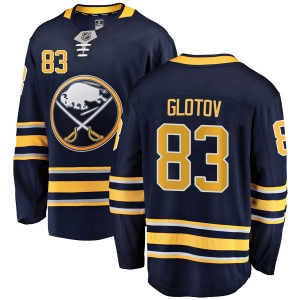 Men's Vasily Glotov Buffalo Sabres Breakaway Home Jersey - Navy Blue