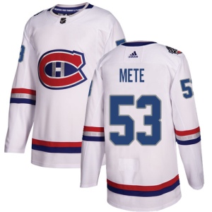 Men's Victor Mete Montreal Canadiens Authentic 2017 100 Classic Jersey - White