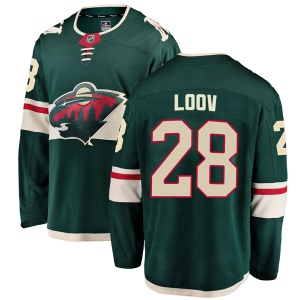 Men's Viktor Loov Minnesota Wild Breakaway Home Jersey - Green